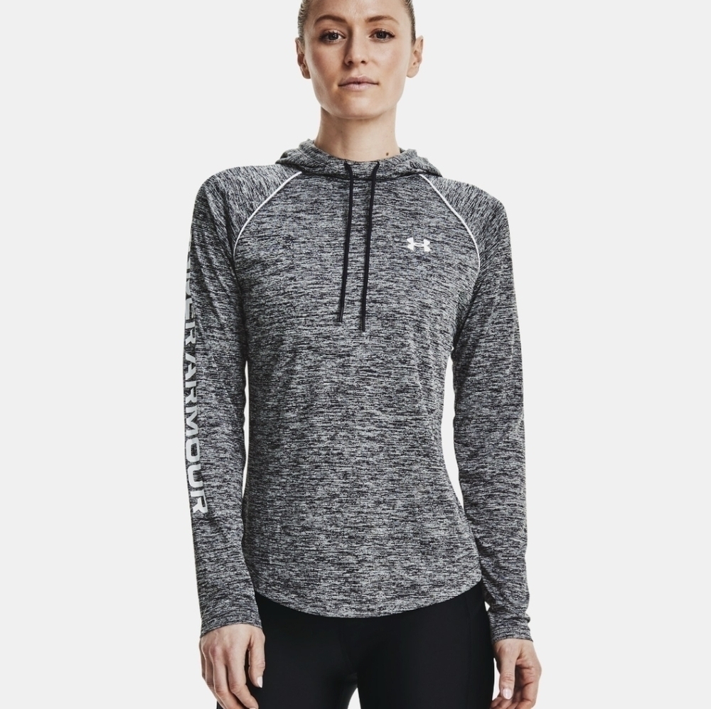 Under Armour Velocity Wordmark Hoodie Long Sleeves Navy Size S